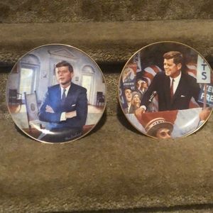 2 Franklin Mint JFK Series Collective Plates